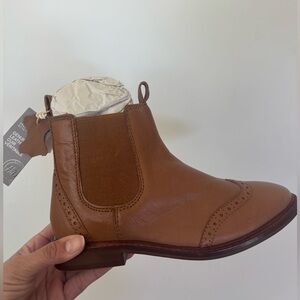 H&M Tan Leather Ankle Boots